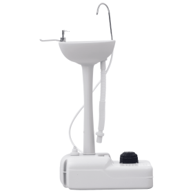 Kleankin Portable Hand Wash Sink 20 45 Gallon Camping w Towel Holder Soap Dispenser