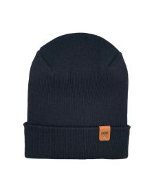 HAAKWEAR Theta-Stitch Cuffed Beanie - Designed and Made in USA (Patent Pending Design) - Midnight Black