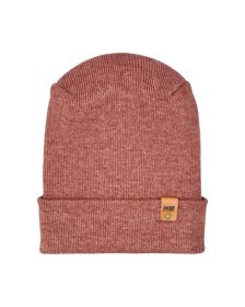 HAAKWEAR Theta-Stitch Cuffed Beanie - Designed and Made in USA (Patent Pending Design) - Rusty Burgundy