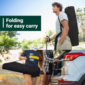 2pcs 82X102X88cm Black Camping Chair (Color: BLACK)