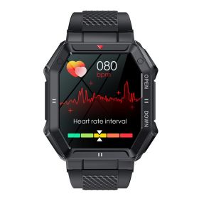 Outdoor Smartwatch Bluetooth Calling Heart Rate (Color: BLACK)