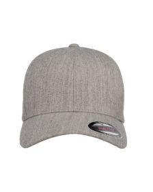 Adult Wool Blend Cap - BLACK - L/XL (Color: HEATHER GREY, size: L/XL)