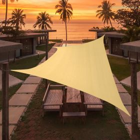 Artpuch Custom Size Sand Sun Shade Sail Triangle Canopy 185 GSM Durable Fabric UV Block Awning for Outdoor Patio Garden Backyard (Customized Avai (size: 06'x21')
