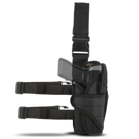 Tactical Drop Leg Thigh Gun Holster (Color: BLACK)