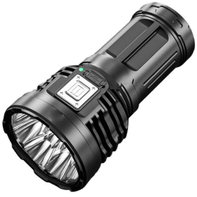 Super Bright Led Torch Light Flashlight Outdoor 30W, USB Rechargeable 1500mAh Led Torch, Mini Flashlight Home Emergency Light (Color: BLACK)